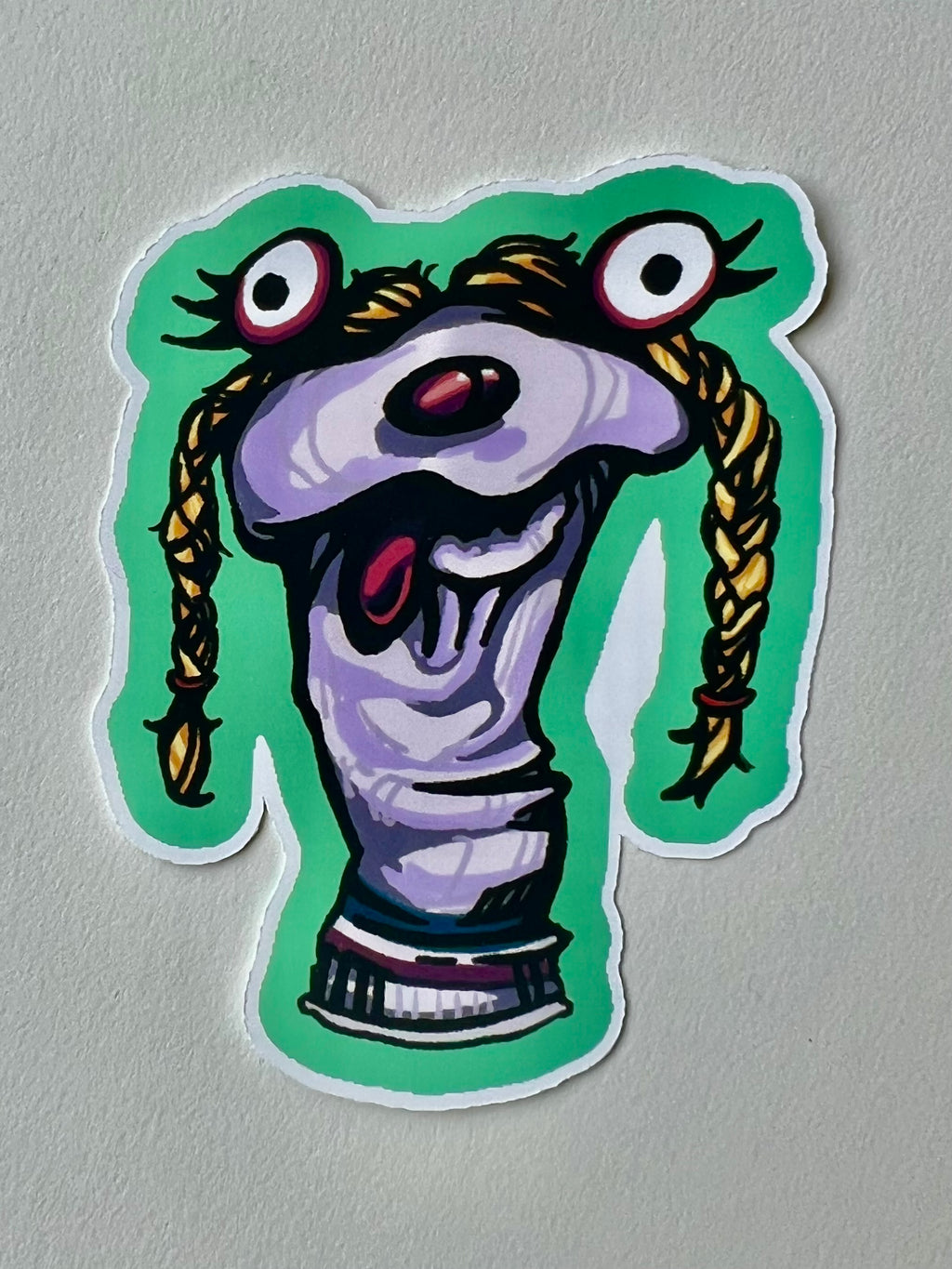 Sock Puppet Princess Sticker
