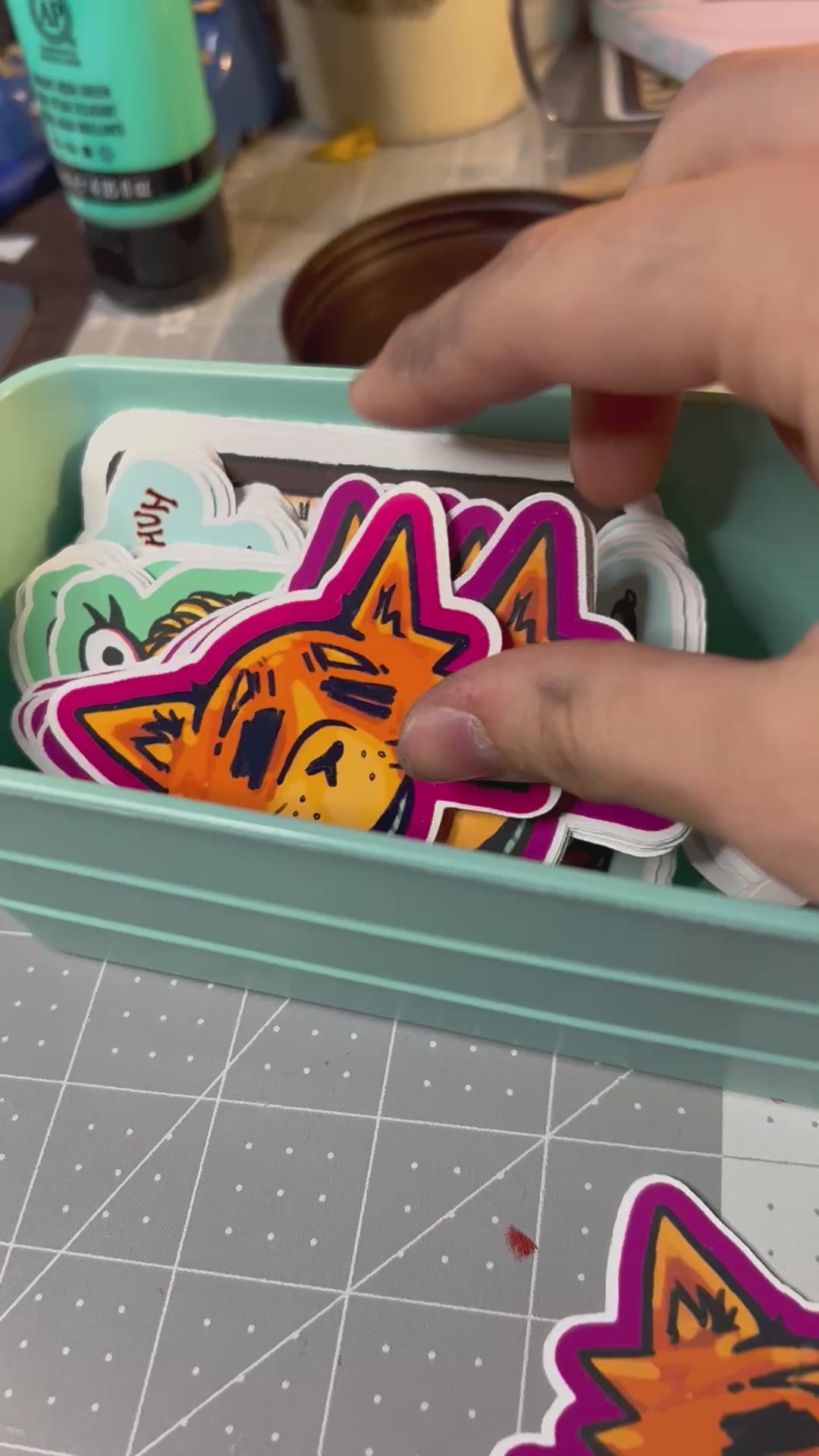 Fancy Tie Cat Sticker
